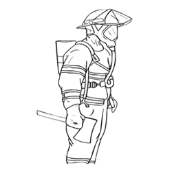 Colour the Fire Man